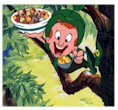 Lucky and his cereal... mmm... sugar...